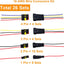 Conectores cable 18 AWG automotriz 1/2/3/4 pines 26 kits