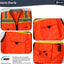 Chaleco seguridad unisex alta visibilidad con bolsillos