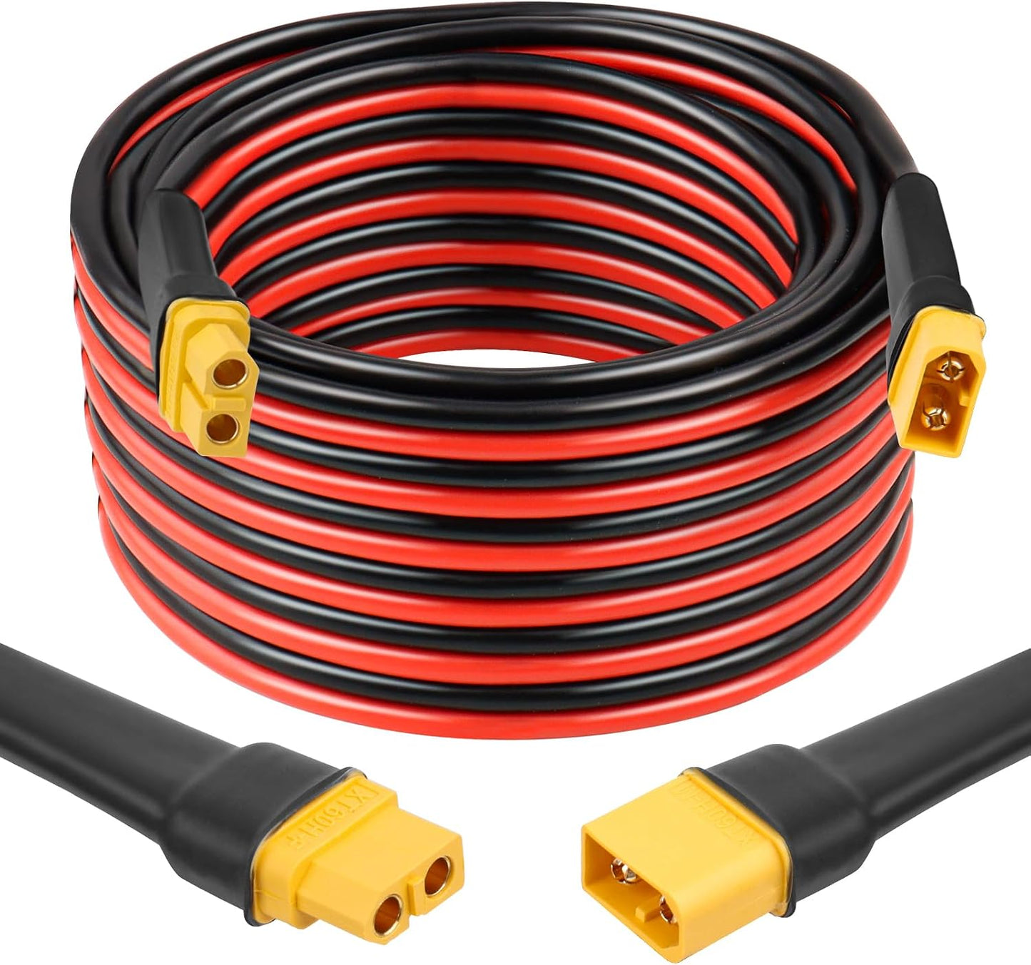 Cable XT60 25ft cobre estañado con conectores RC
