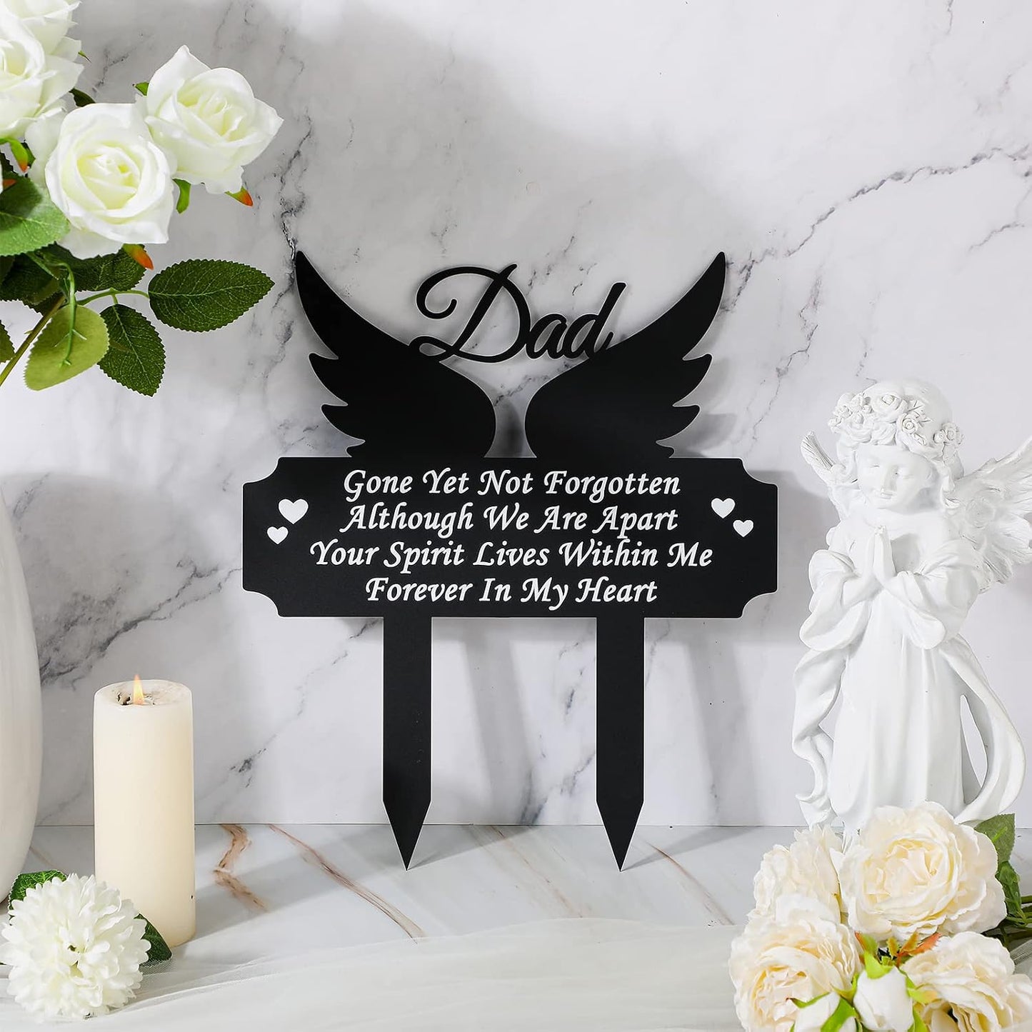Estacas conmemorativas para tumbas de metal impermeables