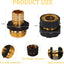 Manguera jardín 3/4pulg conector rápido aluminio set 4