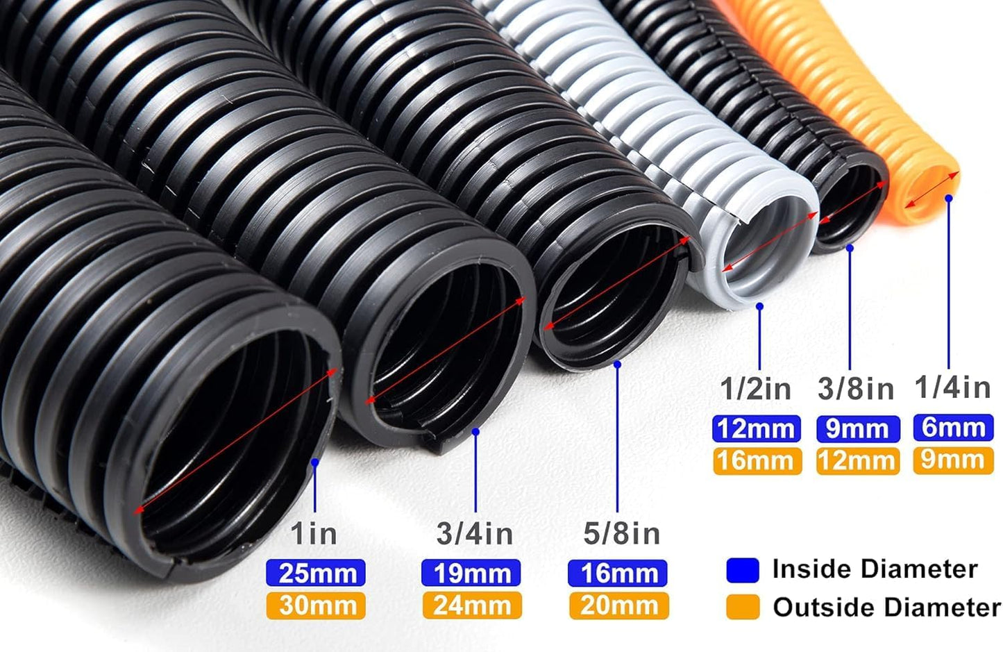 Tubo telar 20ft x 3/4pulg cubierta plástica resistente calor