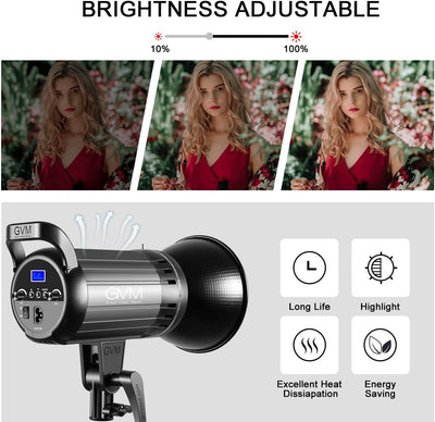 Luz LED bicolor Bowens regulable 3200K-5600K CRI 97
