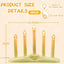 Velas LED Navidad con temporizador base marfil
