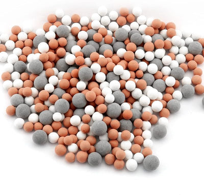 Bolas de anión para ducha filtrada 3.53oz colores mixtos