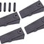 Dientes cubo con pasadores rodillo 4 pack minicargadora