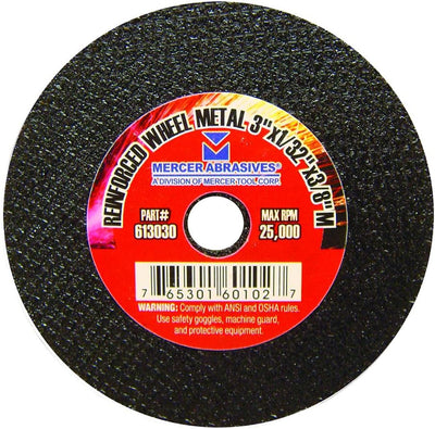 Ruedas corte metal 3x1/32x3/8 100 pzas
