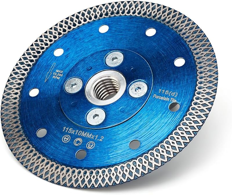 Hoja de corte porcelana diamante súper fina con brida