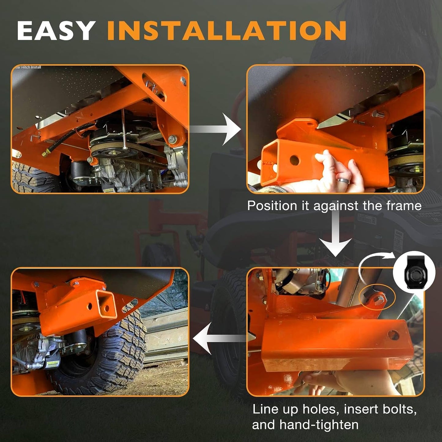 Kit enganche 2" comp Bad Boy Maverick 2021+ Naranja