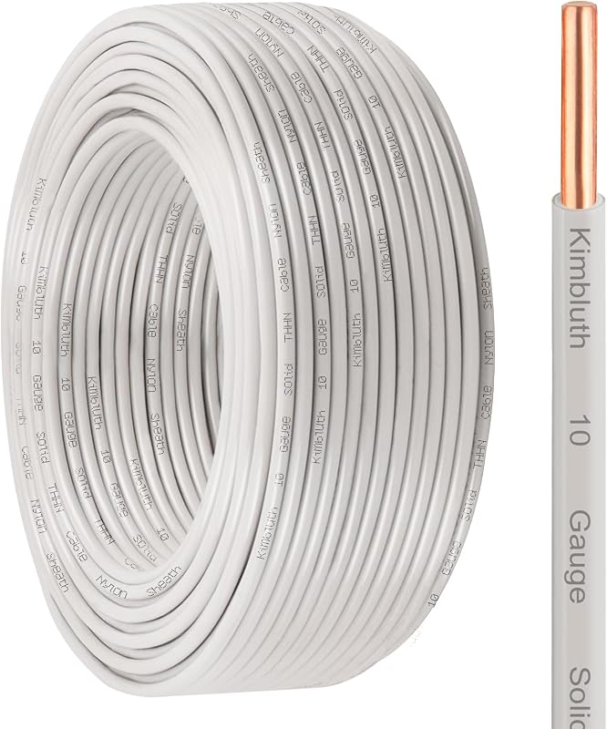 Cable THHN 10 AWG 200pies cobre sólido 600V uso residencial