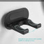 Soporte secador pared plegable 90" aluminio negro