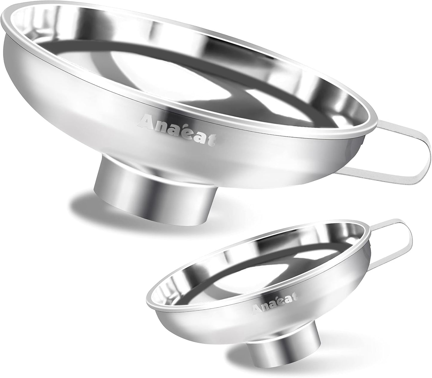 Embudo acero inox asa para frascos anchos y regulares