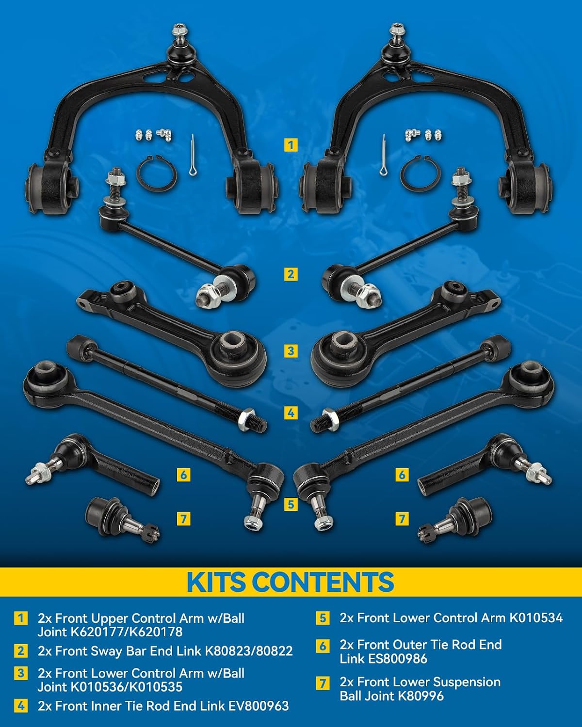 Set 14 brazos control y kit rótula comp 300 RWD 11-14