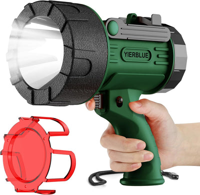 Linterna LED IP67 lente rojo grande