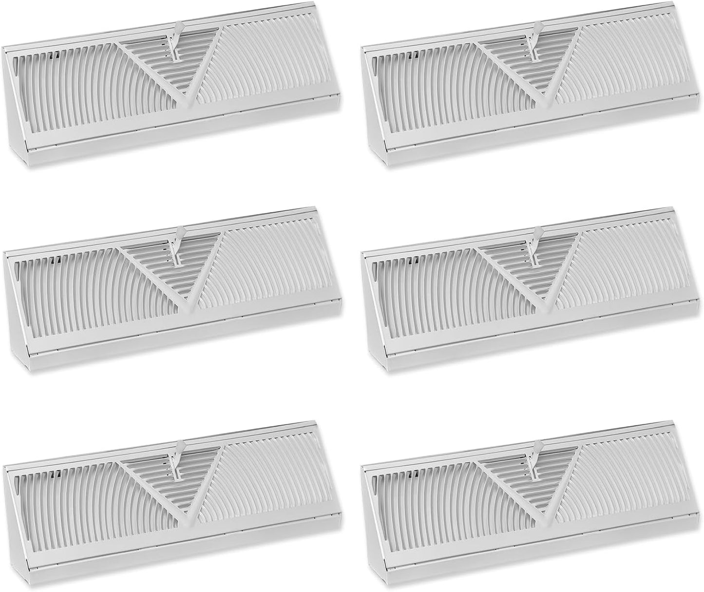 6 Cubiertas Ventilación Zócalo 18pulg para HVAC Hogar