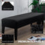 Funda banco comedor elástica lavable rectangular negro