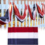 Banderines patrióticos 20x2" doble cara 4 de Julio