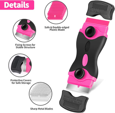 Kit raspador cuchilla afeitar 20 pzas cuchillas