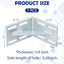 Hardware pérgola acero galvanizado 8.5x8.5x5"