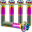 Tornillos titanio GR5 M8x35mm color arcoíris pack 5