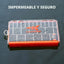Caja aparejos pesca impermeable con divisores remov.