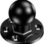 Base bola 2.25pulg placa aluminio compat RAM D