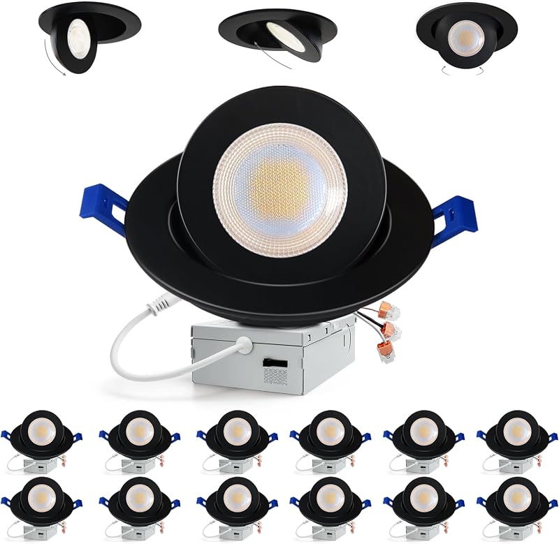 Iluminación empotrada 6" ajustable 5CCT 2700K-5000K