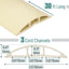 Cubierta cables piso 30ft color crema protector