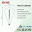 Bombilla LED Edison vintage regulable 8W 2200K base E26