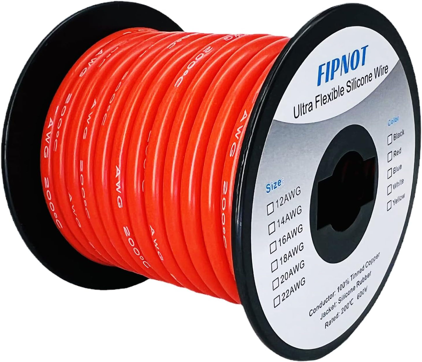 Alambre silicona 8awg 25pies flexible soldadura automotriz