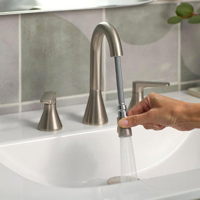 Grifo baño desplegable 1.2 GPM níquel cepillado