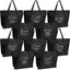 10 Bolsas Mano Religiosas con Cremallera para Mujer Negro
