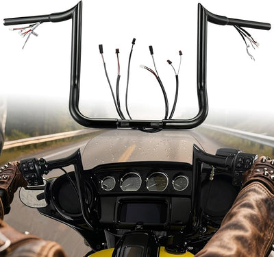 Manillar Negro Pre-Cableado 14" Harley Street Glide 16-23