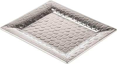 Bandeja acero inox con patrón panal 12.75x10.5