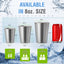 Vasos acero inox 16oz sin BPA apilables hogar picnic