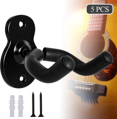 Soporte pared guitarra pack 5 colgadores acústica eléctrica