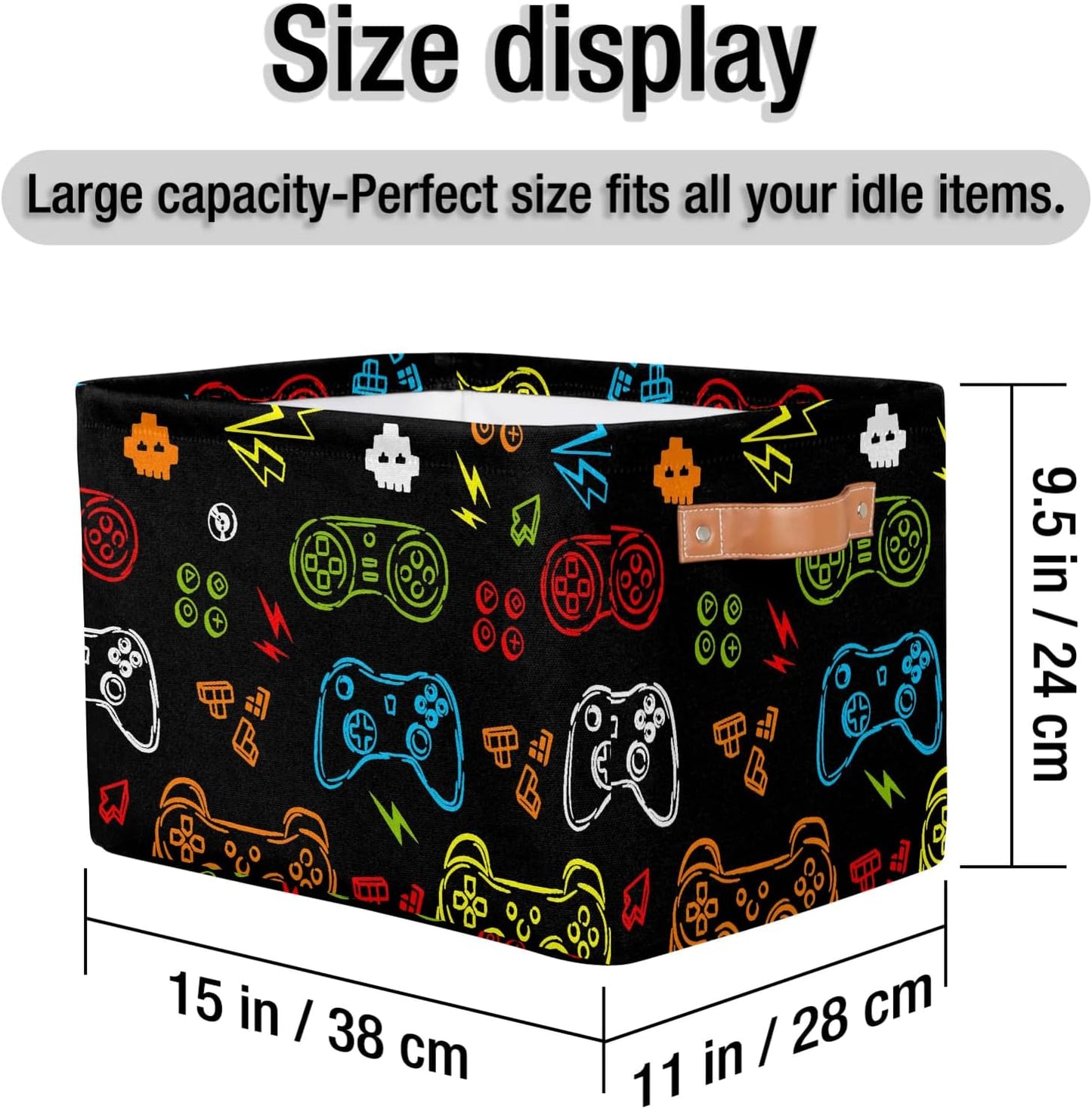 Cesta plegable decorativa para almacenar ropa hogar 15x