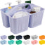 Organiz. ducha portátil con asa cesta plástico jabón champú