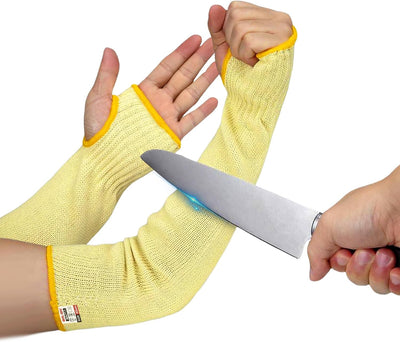 Mangas Kevlar resistentes a cortes con agujero pulgar