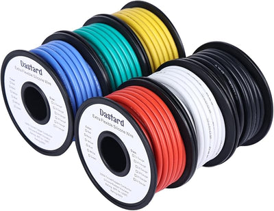 Cable silicona flexible 12 AWG 60 ft coche
