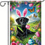 Bandera jardín perro labrador negro 12x18pulg regalo doble cara