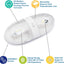 Luz techo doble LED 12V con interruptor pack 6