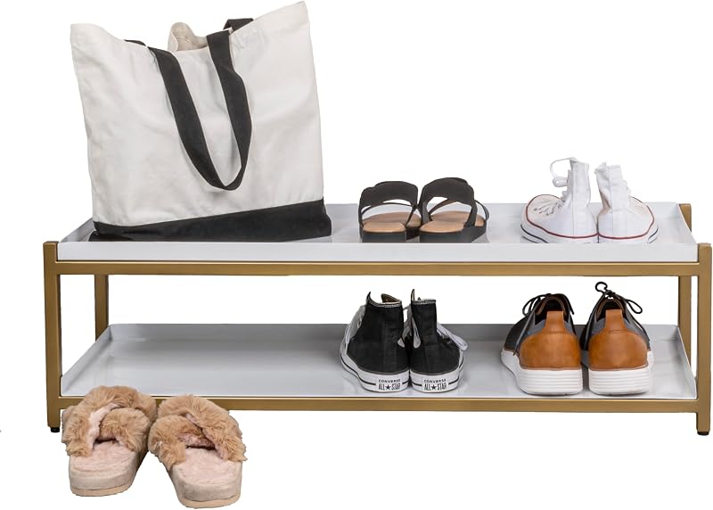 Organiz. metal 10.75" 6 pares 2 niveles dormitorio
