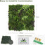 Panel pared plantas artificiales 40x40pulg cubierta