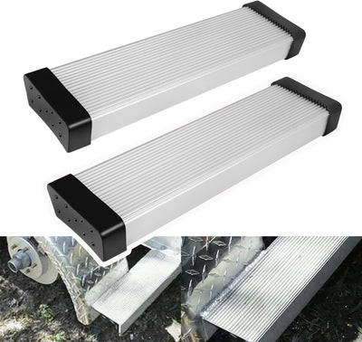 Soportes aluminio escalón cuadrado pedal acolchado pack 2