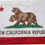 Bandera California doble cara 3x5ft con ojales latón