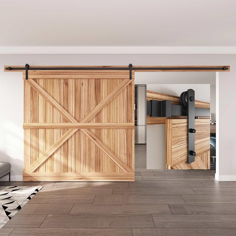 Kit rieles puerta corrediza granero 14ft polea recta