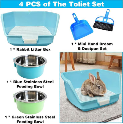 Caja arena conejo para jaula colgante entrenador mascotas