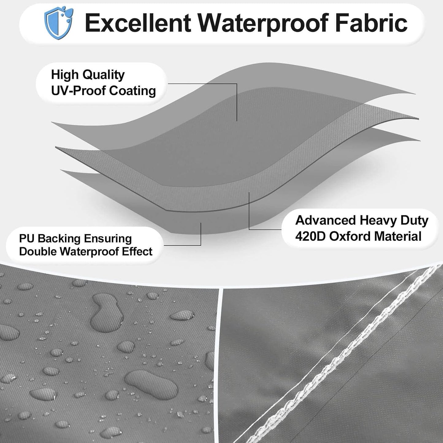 Funda impermeable silla exterior resiste UV y viento