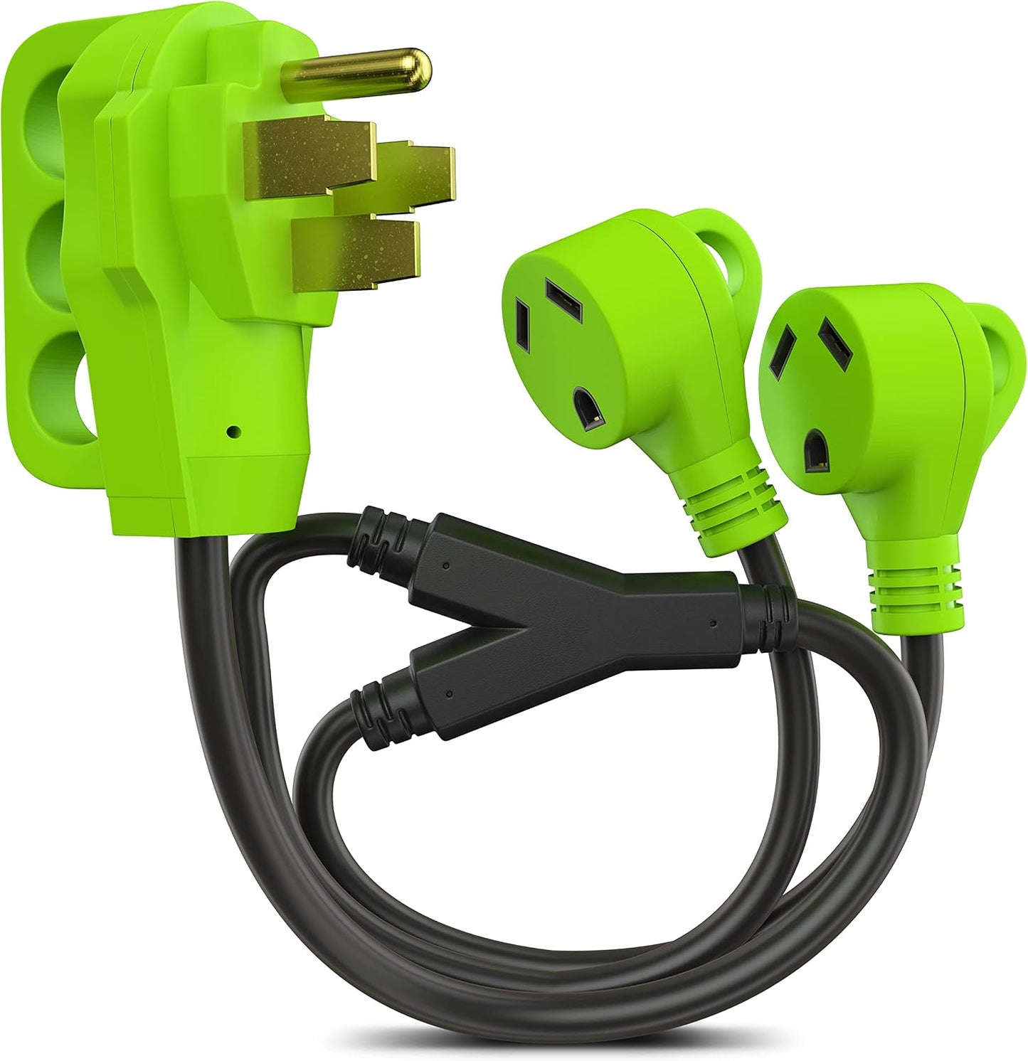 Cable adaptador RV 24" 50A a 2x30A con mango